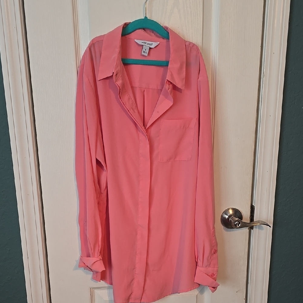 Pink Button-Up Shirt